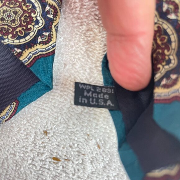 Don Loper Beverly Hills Italian Silk Men's Neck Tie Made in USA 4" wide - Picture 6 of 6